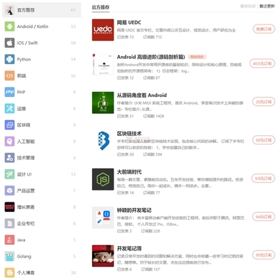 小专栏 专业创作知识社区与区块链技术研究开发服务